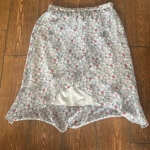 Madewell Floral High-Low skirt